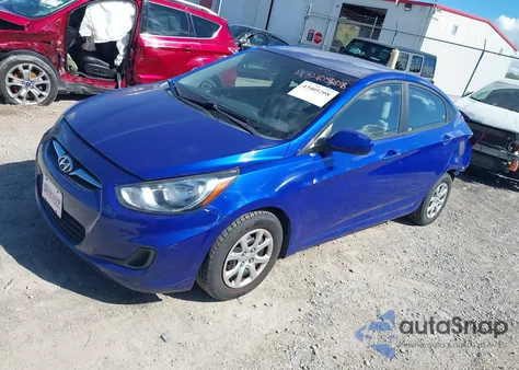 2013 Hyundai Accent Gls from USA, damaged, VIN KMHCT4AE7DU447425